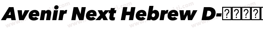 Avenir Next Hebrew D字体转换